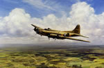 "BelleHomeward Bound" - John Young - B-17 Flying Fortress World War II Art